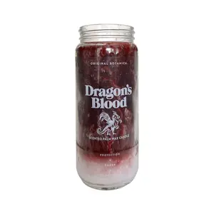 Dragon's Blood Intention Scented Clean Burning Palm Wax Candle for Protection