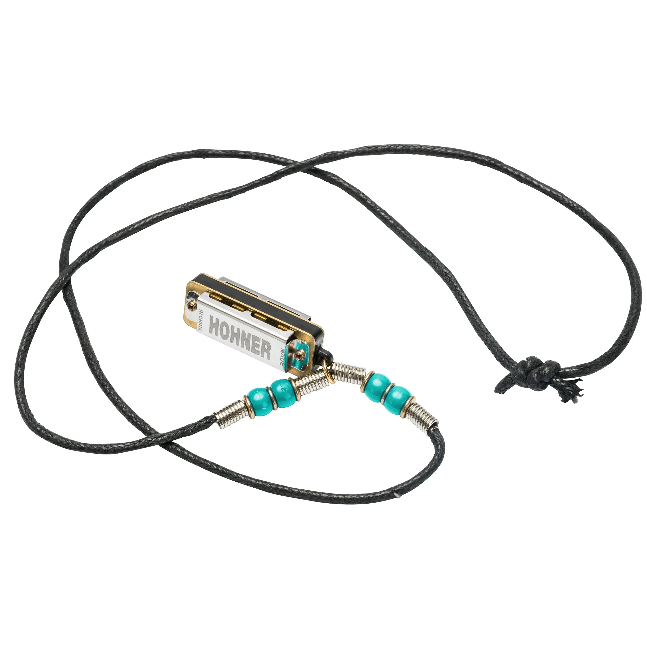 Hohner Mini Harmonica Necklace Light Blue Hohner Mini Harmonica Necklace Light Blue