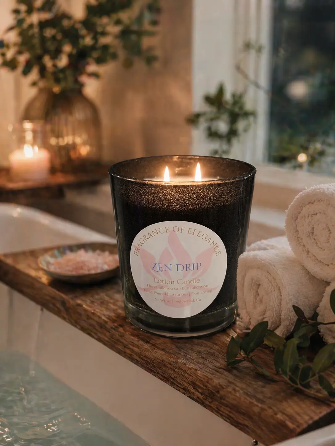 Zen Drip Candle 15oz double wick 72 hour burn