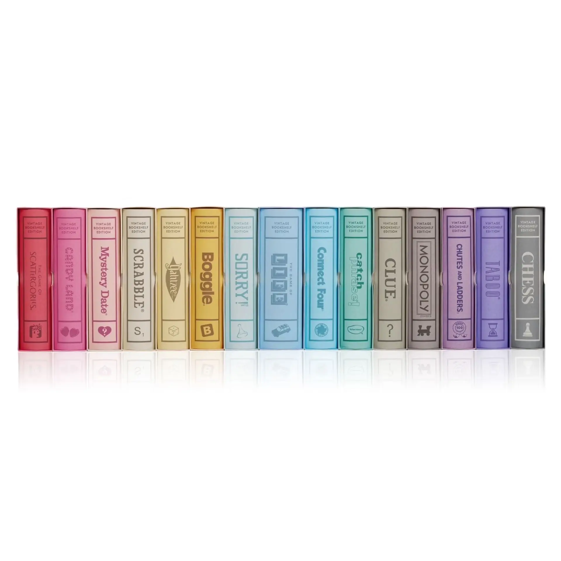 Game Company Collection of 15 Vintage Bookshelf Board Games - Classic Family Board Games Library