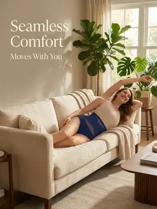 Mid-waist shaping triangle underwear - female abdominal control and hip lift underwear, comfortable seamless lingerie, casual bride basic minimalist lingerie