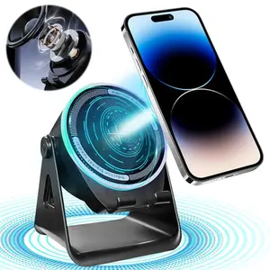 3-In-1 Bluetooth Wireless Induction Speaker with Integrated Phone Stand