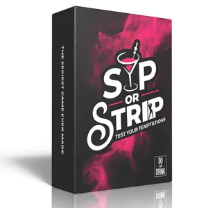 Sip or Strip by Do or Drink - The Ultimate Couples Party Game with 250 Fun Intimate Cards for 21+ Players | Perfect for Any Night | Easy to Learn & Play