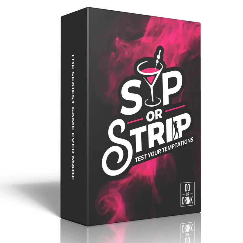 Sip or Strip by Do or Drink - The Ultimate Couples Party Game with 250 Fun Intimate Cards for 21+ Players | Perfect for Any Night | Easy to Learn & Play