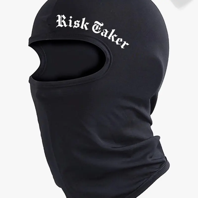 Risk taker custom shiesty ski mask,unisex and one size Breathable Elastic