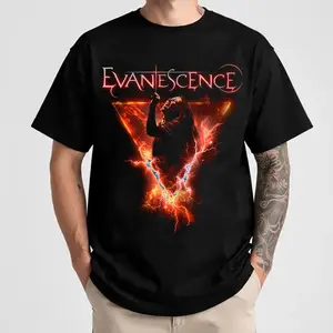 Evanescence 2026 Concert Shirt Bring Me To Life Singer Bootleg Style Graphic Tee HY4021