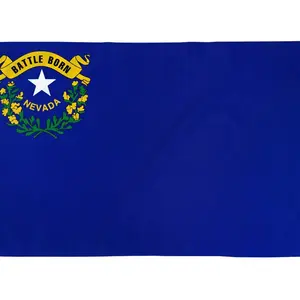 Nevada Flags 3 X 5 FT Poly USA State Flags 3X5FT Banners