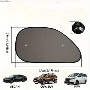 2-Pack Car Window Sunshade Mesh Curtains, Side Window Shades for Cars, UV Protection, Heat-Insulating and Light-Blocking, Easy to Install, Perfect for Summer Driving, Road Trips, and Outdoor Parking