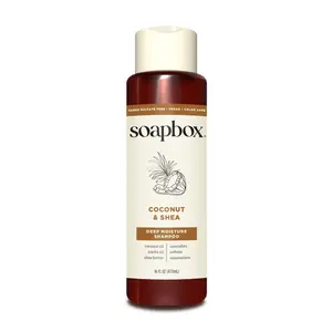 Soapbox Coconut & Shea Deep Moisture Shampoo with Vitamin E and Shea, 16 fl oz