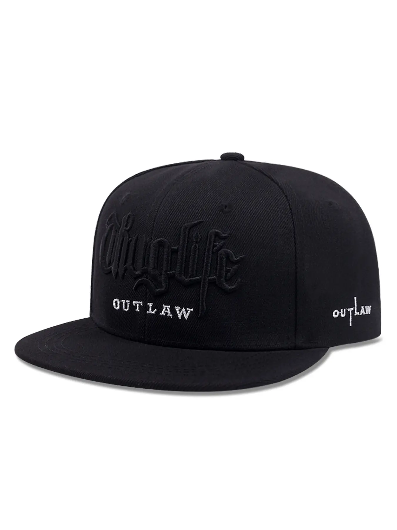 2025 Personalized Fashion New Flat Edge Hat Riot LIFE Embroidered Street Creative Hip Hop Hat Outdoor Daily Commuting Decoration Baseball Hat Leisure Sports Sunshade Skateboard Hat Male Female Same Style Fitted Snapback Hats