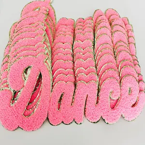 Chenille Dance in Pink 11" x 6" - Chenille Patch