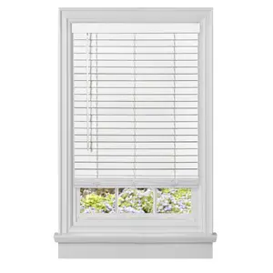 Achim MFG260WH02 60 x 64 in. Cordless GII Madera Falsa 2 in. Faux Wood Plantation Blind, White