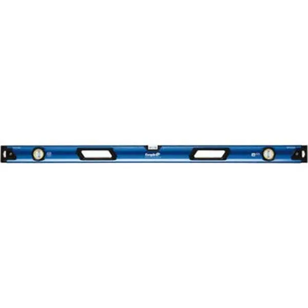 Empire Level Magnetic 48" Long 3 Vial Box Beam Level Metal, Blue, 1 Level & 2 Plumb Vials EM95.48