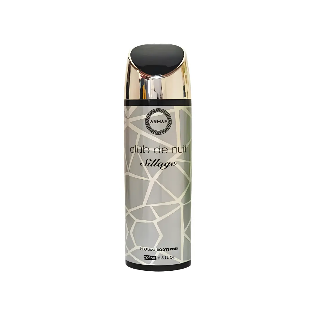 Armaf Club De Nuit Sillage Body Spray 6.8 oz for Men | Floral Woody Musk Fragrance | Bergamot Rose Sandalwood