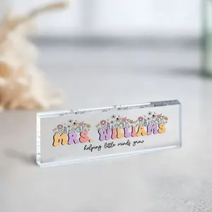 Custom Desk Name Plate Plaque Teacher Appreciation Gift, Teacher Back to School Gift, Teacher Name Sign, Teacher Gift, Teacher Sign for Desk, Teacher Desk Name Plate, Personalized Name Plate for Teacher, Custom Name Teacher Gift, Gift for Teacher