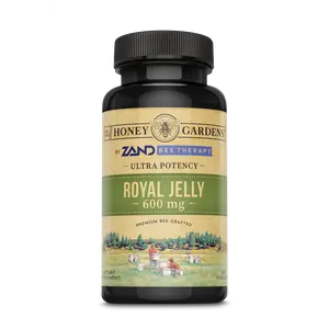 ZAND Royal Jelly 600 mg - 600 mg Concentrate per Capsule for Apitherapy - Natural Amino Acids, Fatty Acids, Vitamins & Minerals - Healthcare Supplement