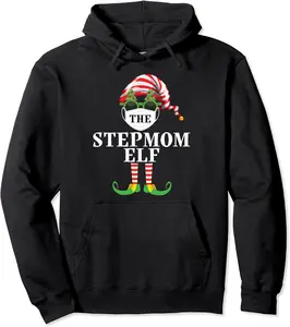 Stepmom Elf Matching Christmas Group Pjs Family Pajama 2020 Pullover Hoodie - Makenziepaxs Shop 41B08NHZ6BY2