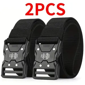 Men’s Tactical Training Belt  Durable Adjustable Nylon Waistband with Quick-Release Buckle, Lightweight & Secure Fit for Outdoor Hunting, Sports, Work Gear, Hiking & Adventure Use