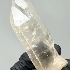 Tangerine Twin Lemurian Quartz Natural Wand Specimen