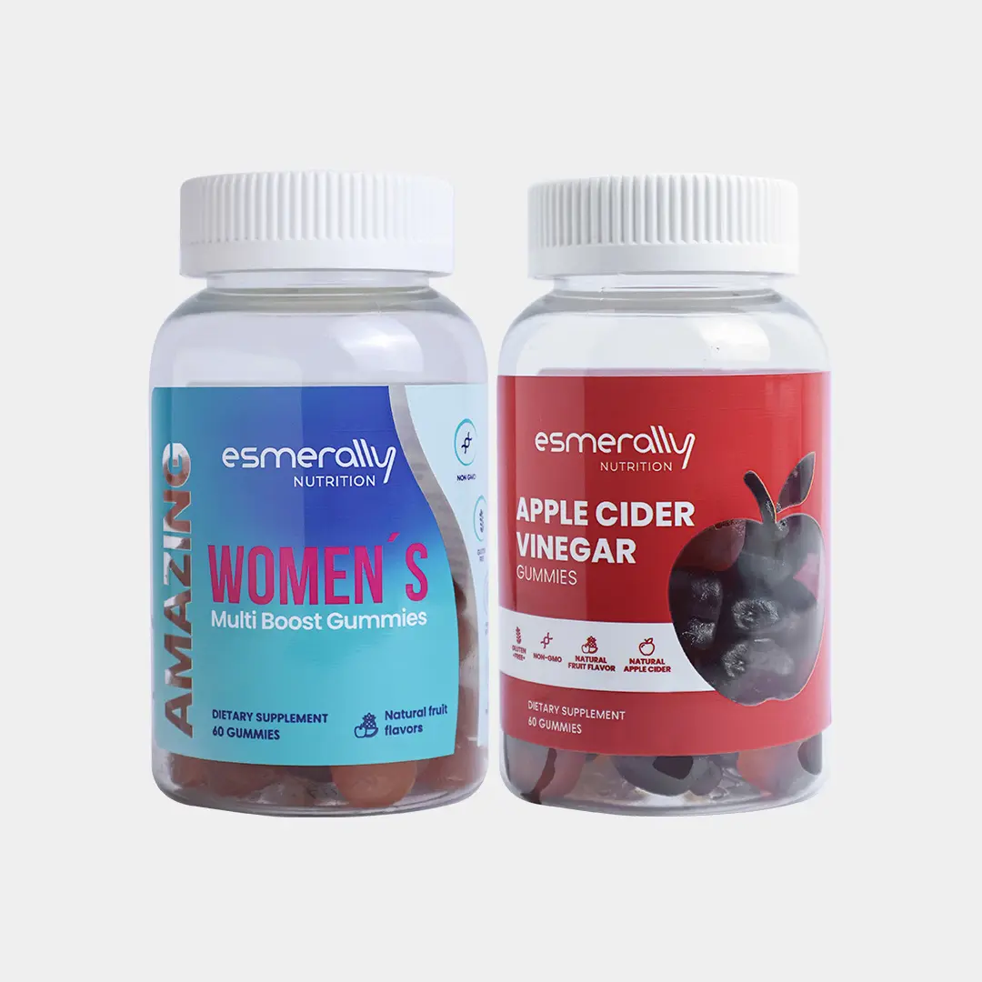 Esmerally Women's Multivitamin - 120 Gummies with Apple Cider Vinegar Flavor - Natural Fruit Flavor - Gluten Free & Non GMO - Dietary Supplement