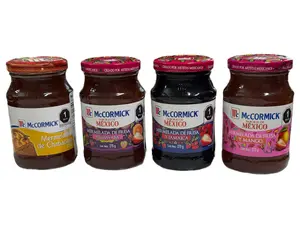 McCormick Sabores de México Mermelada de Chabacano, Fresa y Guayaba, Fresa y Jamaica o Fresa y Mango 9.52 oz (270 g) – Mexican Fruit Jam – Pick Your Flavor