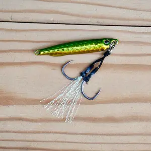 Green Pumpkin | CaliStriker Slow Pitch Jig | 10g 15g 20g