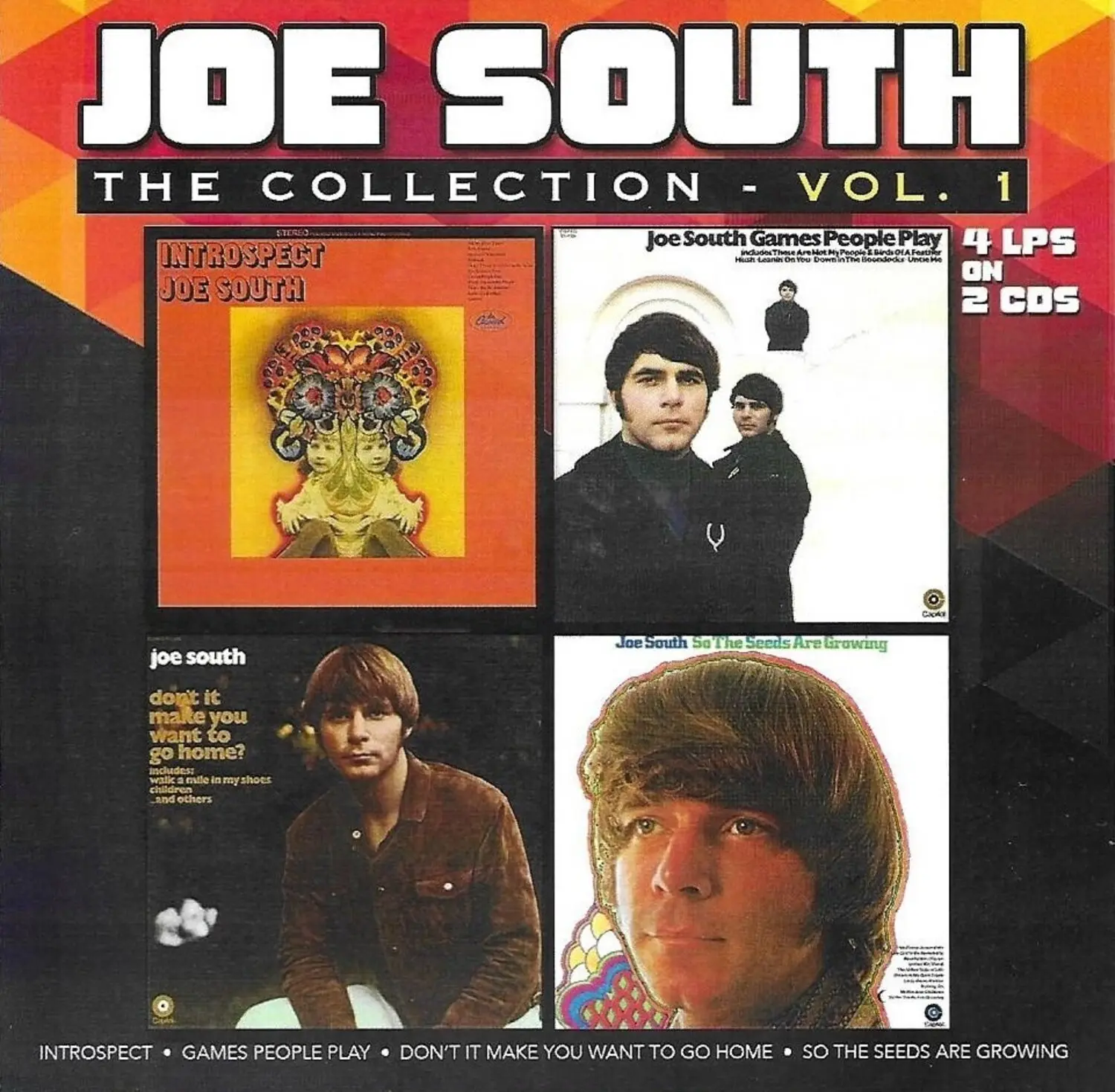 Joe South - Collection, Vol. 1-4 Lps on 2 CDs  [COMPACT DISC - CD]