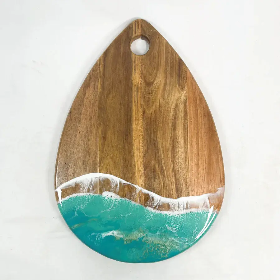 Teardrop Resin Charcuterie Board by Lynn & Liana Designs