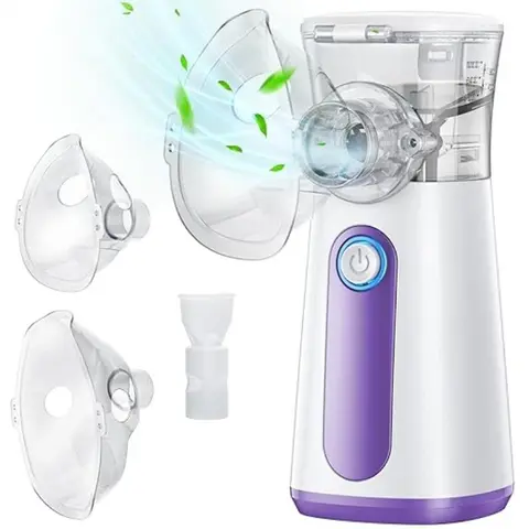 Portable Handheld Nebulizer, Nebulizer Mask, Rechargeable Mesh Nebulizer for Adults & Kids, Body Beauty Device for Home Use, USB Rechargeable Nebulizer, Portable Nebulizer Machine