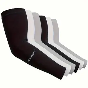 12 Pieces Cooling Arm Sleeves, Breathable & Stretchable, Quick Drying, Ice Fabric, Elastic Fit, Ideal for Sports & Daily Use, Summer Activities, Cycling