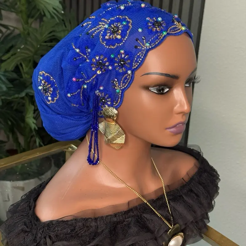 Improved quality Rhinestone embellished head cap Improved quality Rhinestone embellished head cap