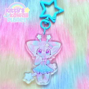 kawaii furry chibi milkyway fursona acrylic keychain charm