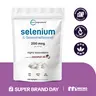 Micro Ingredients Selenium Supplement 200mcg, 500 Softgels with Coconut Oil
