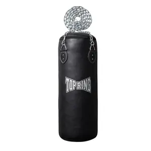 TRHB Top Ring 50 LBS All-Leather Heavy Punching Bag, Boxing Equipment for Boxing & MMA
