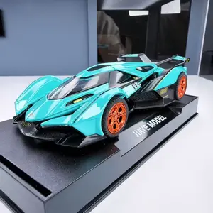 1:32 Scale Alloy Car Model with Fixed Base, Collectible Alloy Car Display for Home Decor, Ideal Gift for Car Enthusiasts and Men, Racing Car Model