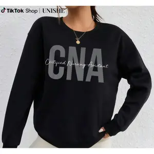 100% CNA Certified Nursing Assistant Top – Medical Long Sleeve Sweatshirt