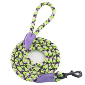 6FT Strong Dog Leashes with Comfortable Padded Handle and Highly Reflective Threads for Small Medium and Large Dogs