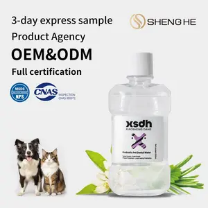 Pet Drinking Mouthwash for Cats, Kittens, Kitty and Dogs, Oral Cleaning, Fresh Breath, Tartar Removal, Gentle and Edible Tooth Care Solution