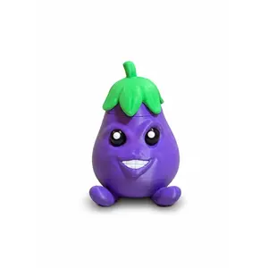 Eager Eggplant Secret Stash Jar — 3D Printed Hidden Compartment Desk Buddy