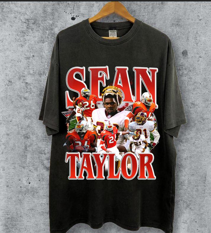 Vintage Sean Taylor Shirt, Vintage 90s Bootleg Style T-Shirt, Football Shirt, Gift For Women and Men, Unisex Tee