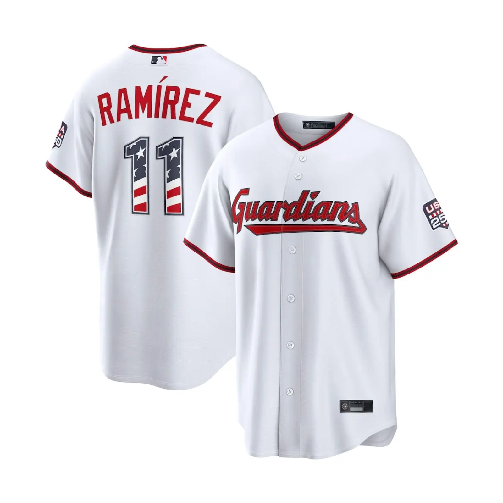 All Star Edition Men's 11 Ramirez White Baseball Jersey