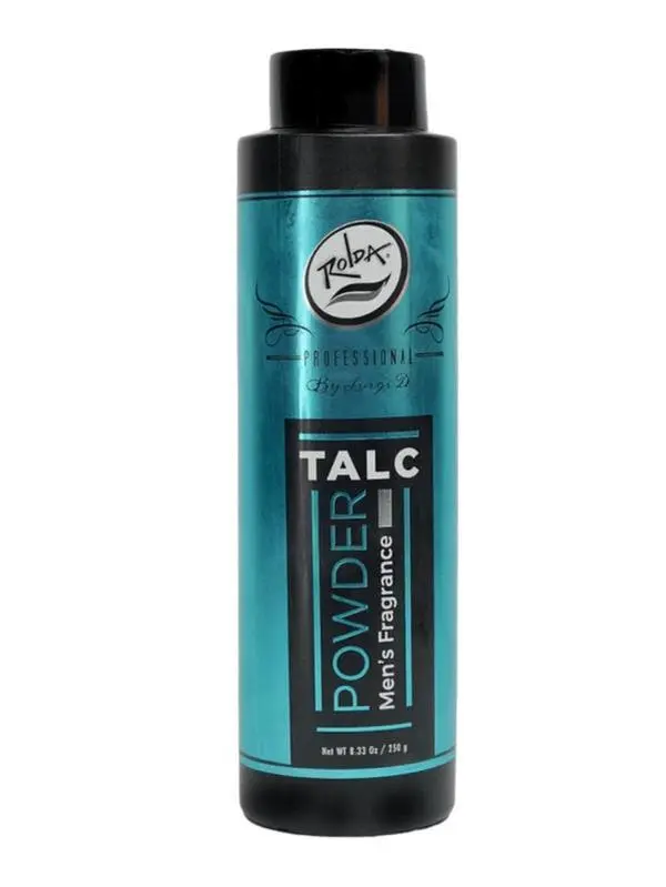 Rolda Men's Barber Talc Powder 8.33oz/250g - Premium Grooming for Fresh Clean Shave, Fine Smooth Texture, Sophisticated Masculine Fragrance, Professional-Grade Formula