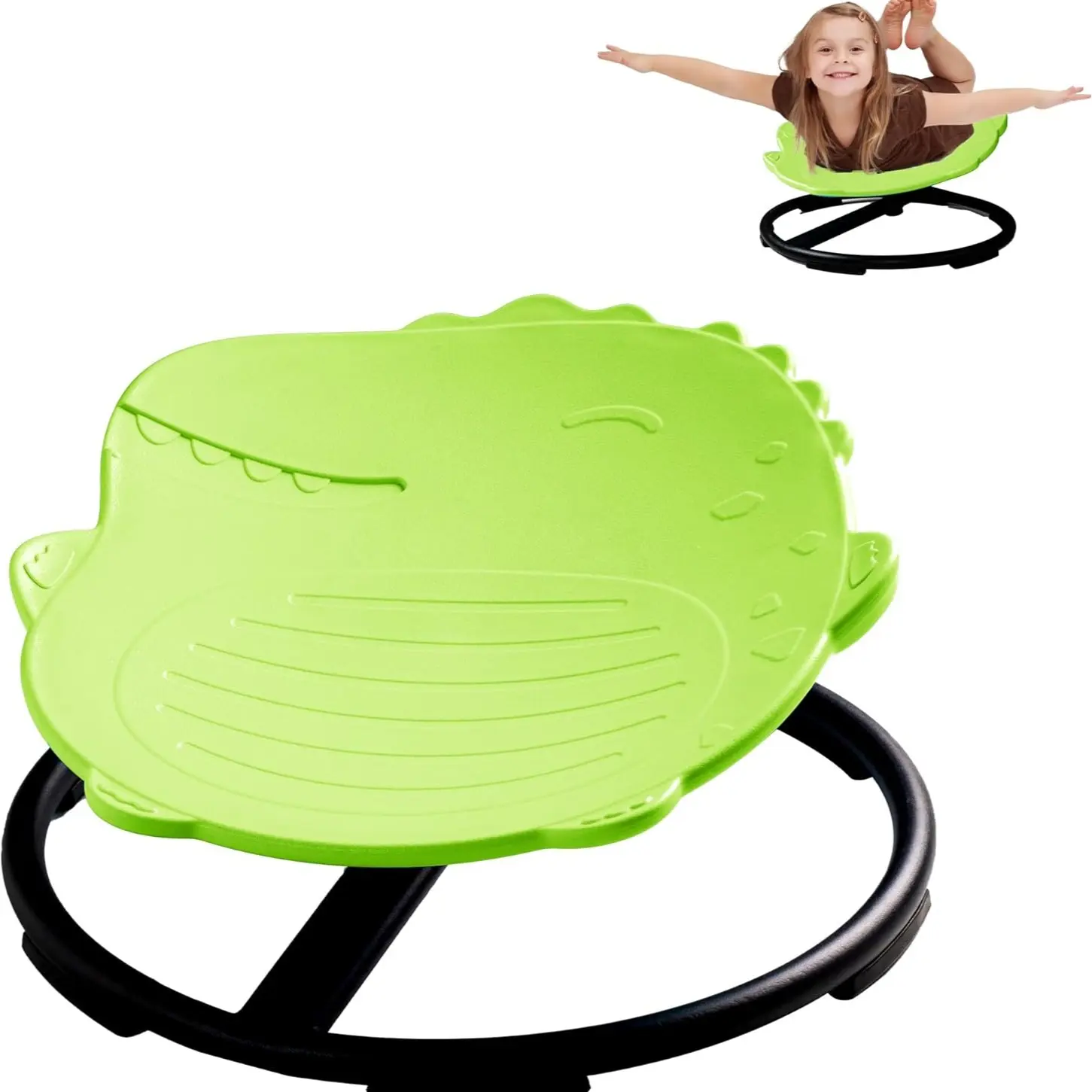 Dinosaur Swivel Chair,Green