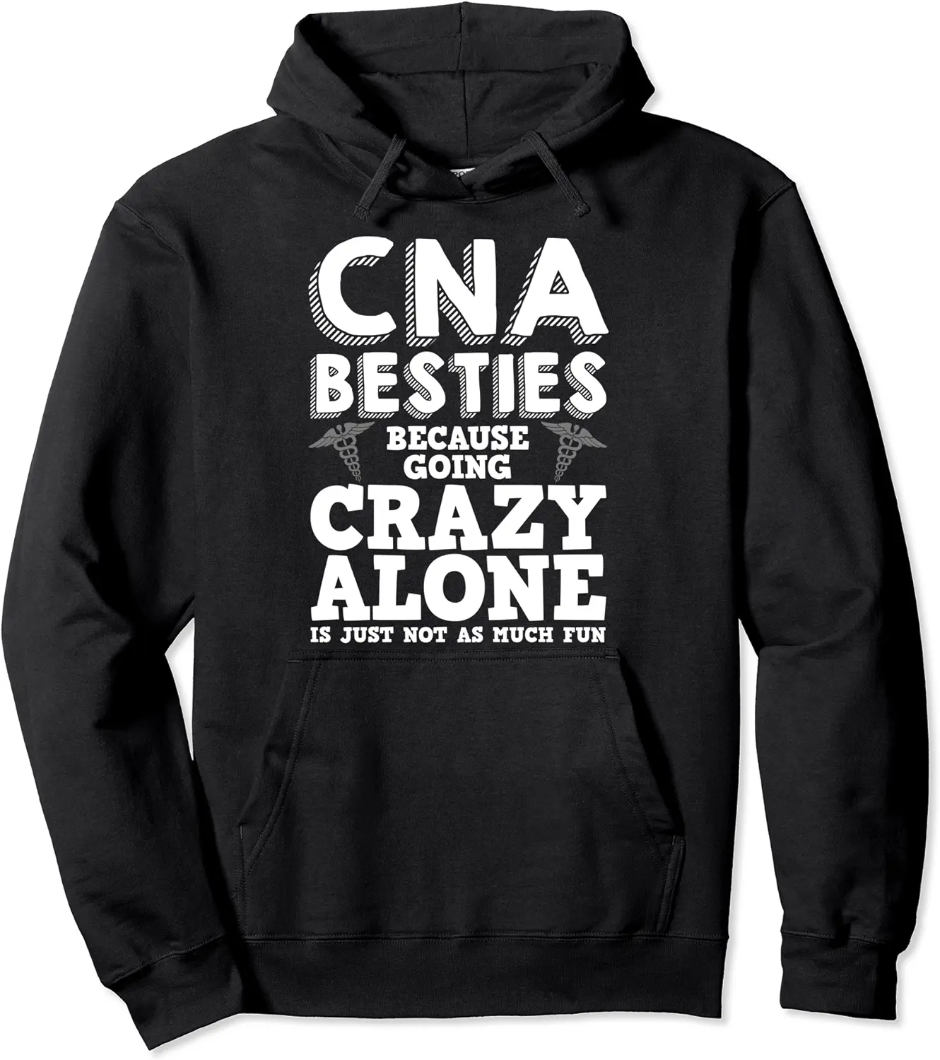 Funny CNA Design Healthcare Worker Women Girls Nurse Besties Pullover Hoodie - Nestorporas Shop 89B09F5GJJGP