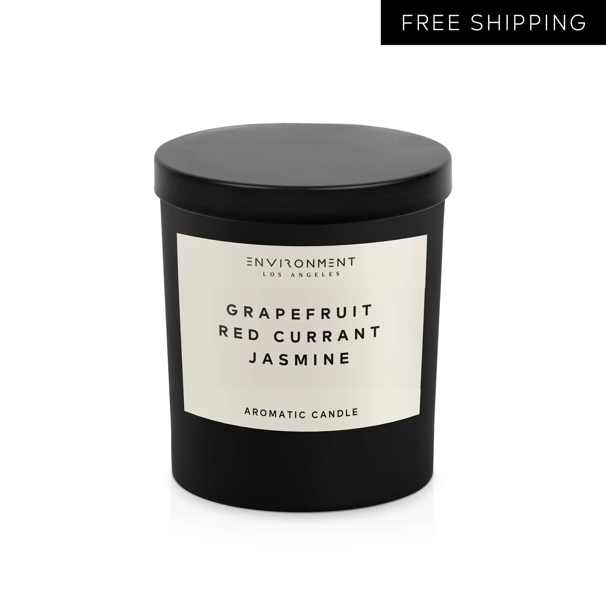ENVIRONMENT Inspired by 5-Star Resort MRT Candle, 8oz Luxury Coconut Apricot Wax Candles for Home (Grapefruit | Red Currant | Jasmine) Home Fragrance Products, 1 Wick Candle, Vegan & Cruelty-Free