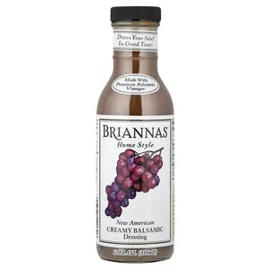 Briannas New American Creamy Balsamic Dressing, 12 fl oz (355 ml)