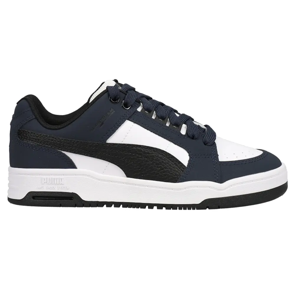 PUMA Mens Slipstream Lo Block Lace Up Sneakers Shoes Casual - Blue, White