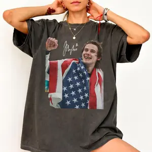 Comfort Colors Jack Hughes USA Hockey T-Shirt, Men Hockey Tee