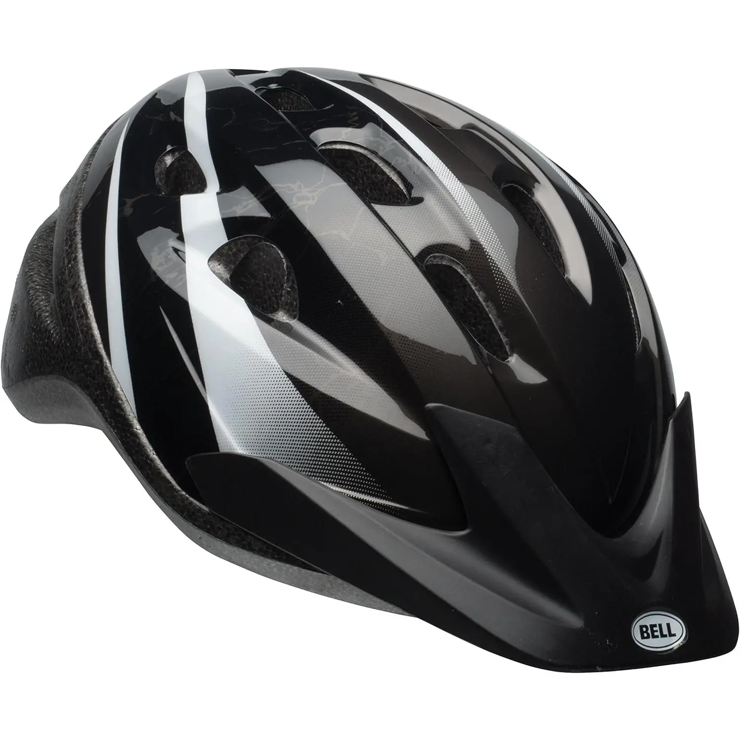 Bell Richter Classic Low Profile Youth Motorcycle Helmet for 5-12 Year-Olds (54-58cm), CPSC-Certified, True Fit Adjustable, Lightweight, Ventilated, Breathable, Impact-Protective, Pinch-Free Buckle, Black Riot/Blue Ink Blot/Blue-Dark Titanium Options