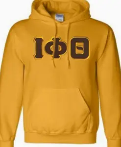 Greekgear Iota Phi Theta Lettered Hooded Sweatshirt